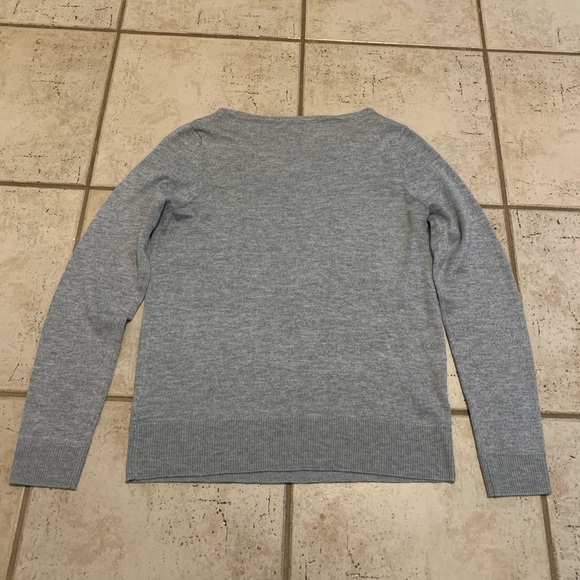 Cleo Grey Knit Sweater - Size Small Petite (S/P) - Cable Knit Detail - Picture 3 of 6